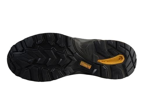 Image of DEWALT Men's Cutter Safety Trainers 200J Steel Toe Cap SB SRA Safety Rating Black and Grey Size 11 UK