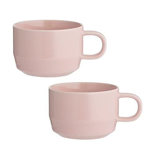 Image of Typhoon Cafe Concept Flat White Mug, Pink, 300ml