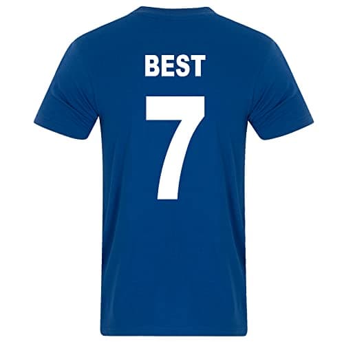 Image of fan originals United 1968 European Colours Best 7 T-Shirt Blue Medium