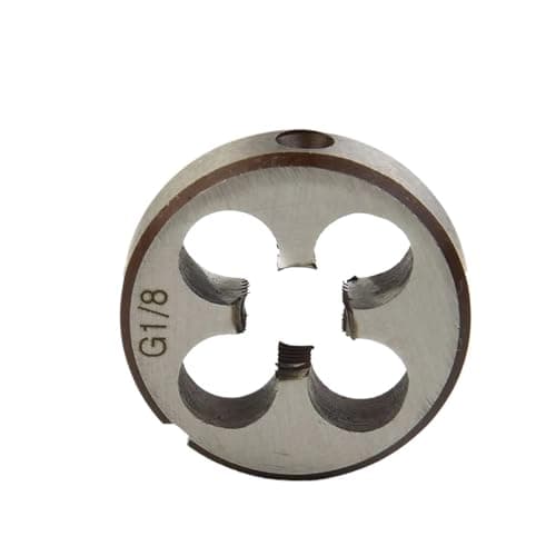 Image of Round Threading Die High Duty Pipe Thread Round Dies BSP 1/8 1/4 3/8 1/2 3/4 HSS High Speed Steel Pipe Thread BSP Round Die for General Use(1)