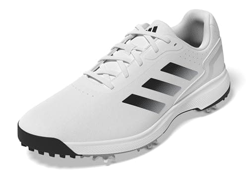 Image of adidas Men's Traxion Response Golf Shoes, FTWR White/core Black/Silver met., 9 UK