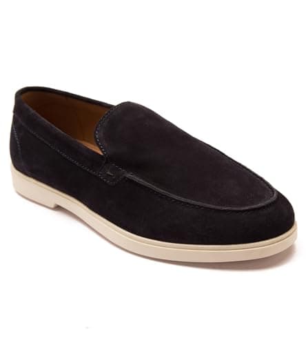 Image of Thomas Crick 'Fenway' Men's Suede Leather Slip-on Casual Loafer Shoes