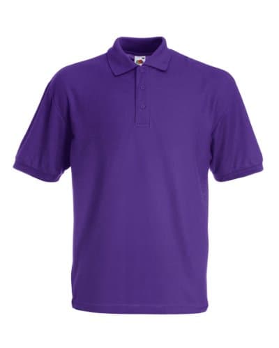 Image of Fruit of the Loom Men's Polo Polo Shirt purple berry X-Large