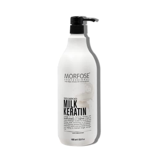 Image of Morfose Hair Shampoo 1000ml, Colour Protection, Hydrating & Nourishing Shampoo for Coloured and Highlighted Hair, Silky Softness & Easy Combing (Milk Keratin)