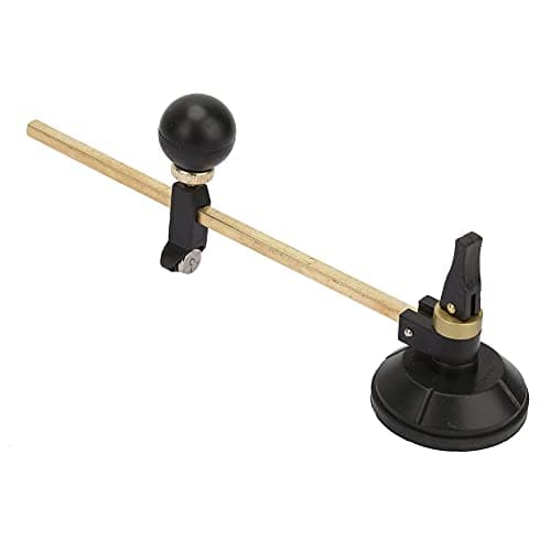 Image of Generic 6 Wheel Glass Cutter Circular Adjustable Durable Scriber with Suction Cup for Glass Drawing and Lampblack Machine Applications 20cm 40cm 60cm 80cm (Alloy 2)