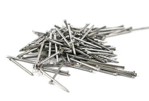 Image of 1.4mm x 25mm Plain Steel Bright Oval Lost Head Joinery Nails Small Head (Pack of 250) D12E/2