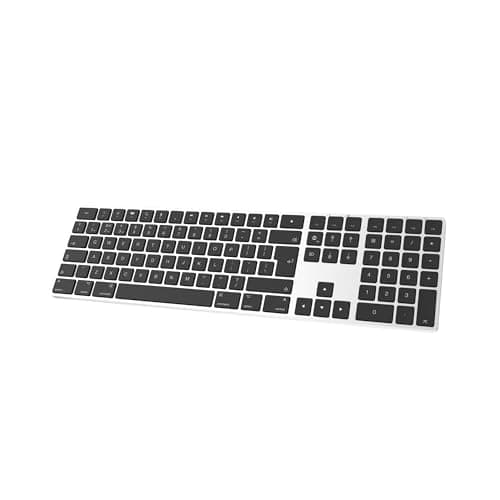 Image of B.FRIENDIT Bluetooth Aluminium Wireless Keyboard for Mac, Low-profile and Quiet keys for Multi-Device Compatible with Apple iMac, Macbook, Mac and iPad, Rechargable Battery (silver)