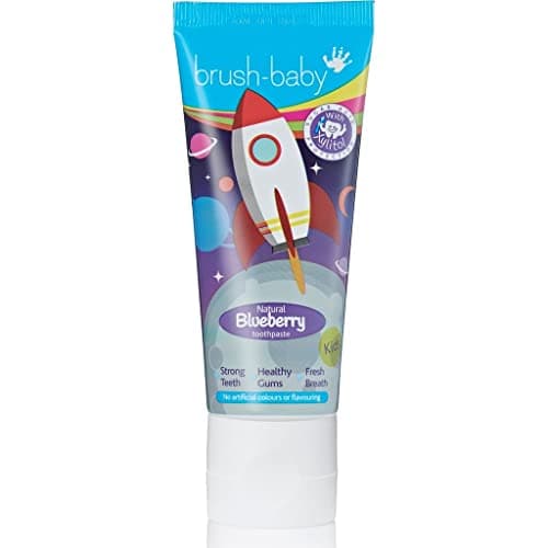Image of brush-baby Natural Blueberry Flavoured Rocket Toothpaste (3+ Years) 50ml Tube