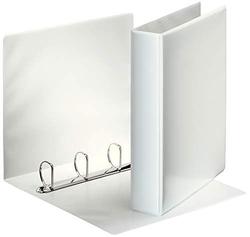 Image of Esselte A4 6.2 cm Spine PP Essentials Presentation Binder - White