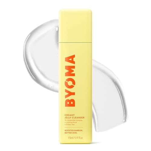 Image of BYOMA Creamy Jelly Cleanser (175ml) Hydrating Facial Cleanser for Skin Barrier Repair -Tri-Ceramide Face Wash for All Skin Types - Gently Removes Makeup and Excess Oil