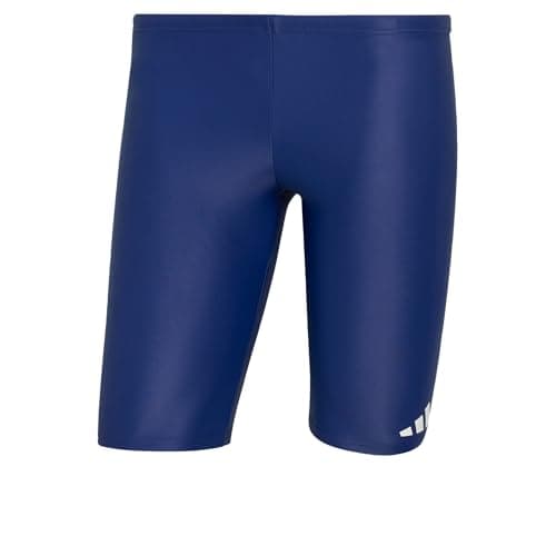 Image of adidas Men's Solid Swim Jammers Swimwear, Dark Blue, 32