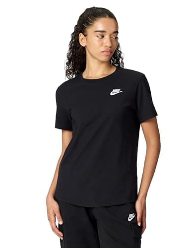 Image of NIKE Women's W NSW TEE Club T-Shirt, Black, L