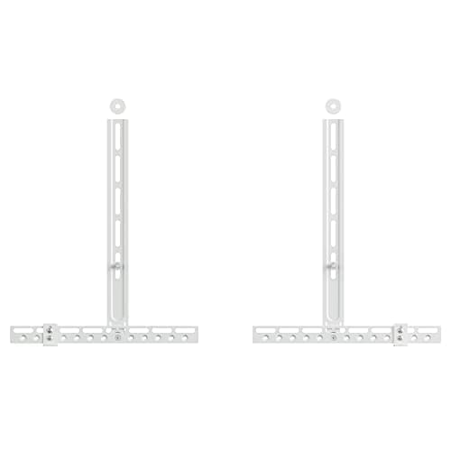 Image of AVF Universal Sound Bar Bracket - Mount Your Sound Bar Speaker to TVs, Wall Brackets and Direct to the Wall - Adjustable - 4.5kg Limit (White)
