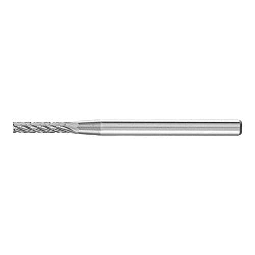 Image of PFERD ZYAS 21200183 Carbide Burr, Cylinder Shape with Spur Toothing, 3 Plus Teeth, Burr Diameter 2 mm, Shaft Diameter 3 mm, Length 40 mm, for Universal Applications on The Most Important Materials