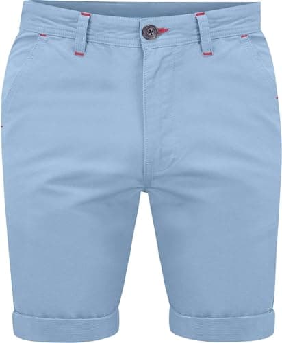 Image of westAce 2k18May New Mens Slim Fit Stretch Cotton Chino Shorts Summer Casual Smart [Ice Blue,38]
