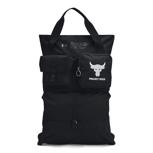Image of Under Armour unisex-adult Project Rock Gym Sack, (001) Black / / Mod Gray, One size fits most