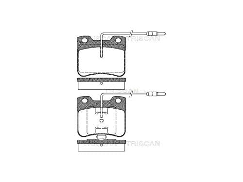 Image of Triscan 8110 38847 Brake Pad Set, disc brake