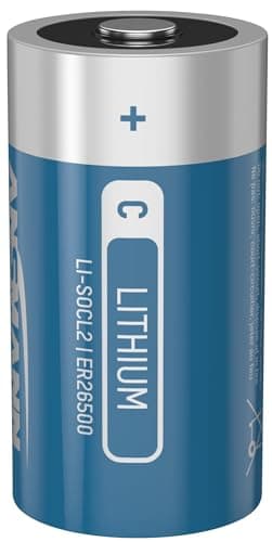 Image of ANSMANN Lithium Thionyl Chloride Battery ER26500 C 3.6 V, Ideal for Alarm Systems, Emergency Transmitters, Measuring Devices, Back-Up Systems