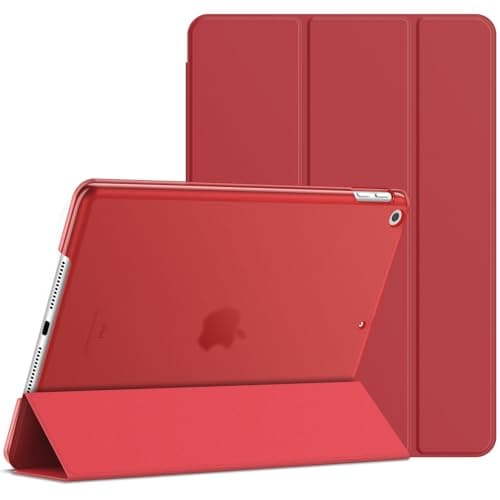 Image of JETech Case for iPad 9/8/7 (10.2-Inch, 2021/2020/2019 Model, 9th/8th/7th Generation), Auto Wake/Sleep (Red)