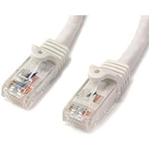 Image of StarTech.com 2m CAT6 Ethernet Cable - White CAT 6 Gigabit Ethernet Wire -650MHz 100W PoE++ RJ45 UTP Category 6 Network/Patch Cord Snagless w/Strain Relief Fluke Tested UL/TIA Certified (N6PATC2MWH)