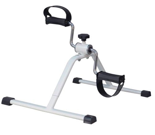 Image of Aidapt Folding Portable Low Joint impact Fitness Rehabilitation Pedal Cycle Exerciser with variable Resistance for Leg and Arm Exercises, White