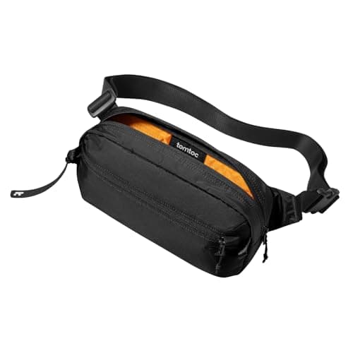 Image of tomtoc Aviator-T33 3.5L Sling Bag for Switch, iPad mini, RFID Blocking Water-Resistant Waist Pack for Men & Women, Adjustable Chest Shoulder Crossbody Bag for Travel, Gym, Work, Hiking - Gift Ready