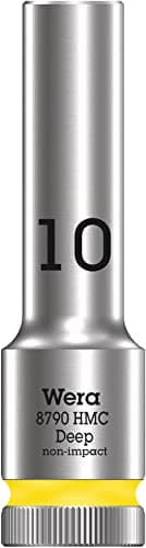 Image of Wera 05004550001 8790 HMC Deep Socket, Light Yellow, 10.0 mm