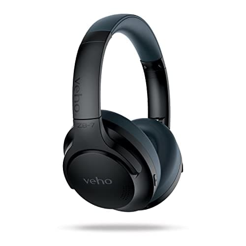 Image of Veho ZB-7 Wireless Active Noise Cancelling Headphones | 5.0 Bluetooth | Over Ear style | 32H playtime | Premium dual-core speakers | Multiple point connection | VEP-024-ZB7-B