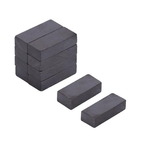 Image of Y30BH Ferrite Magnet for Arts, Craft, Science and DIY - 25mm x 10mm x 6mm thick - 0.8kg Pull - Pack of 100