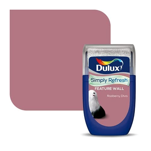 Image of Dulux Simply Refresh Feature Wall Matt Emulsion Paint - Raspberry Diva - 30 ml 5569252 Tester