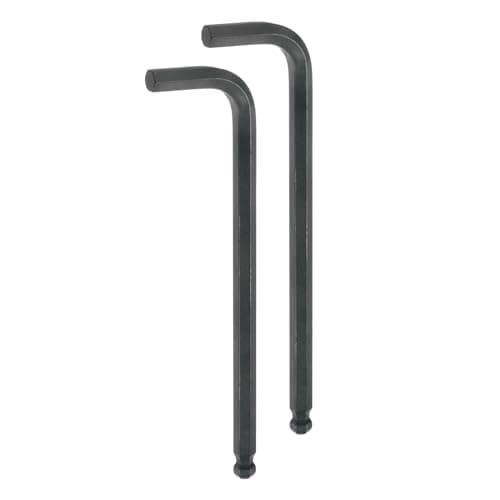 Image of sourcing map 2pcs Ball End Hex Key Wrench 5/16" L-Shape Long Arm Hexagon SAE Wrenches Chrome Vanadium Steel Repairing Tool for Home Repair Black