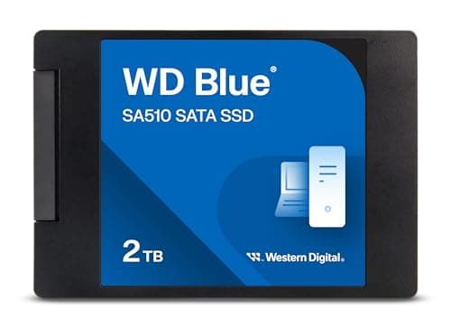 Image of WD Blue SA510 SSD, 2TB 2.5" SATA SSD, Read speeds up to 560 MB/s, Includes Acronis True Image for WD, Disk & Cloning Migration, Backup & Recovery, Ransomware Protection Upgrade for PC/Laptop