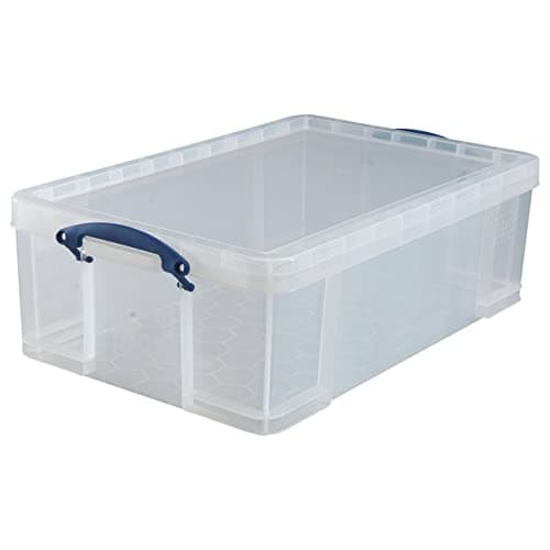 Image of Really Useful 50L Plastic Storage Box W710xD440xH230mm Clear KING50C