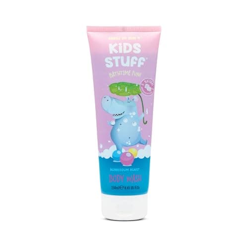 Image of Kids Stuff Bubblegum Burst Body Wash | Fun Bubblegum Scent & Blue Gel Formula | with Nourishing Natural Marshmallow Extract | Dermatologically Tested | Kids Body Wash | Mild & Gentle on Skin | 250ml
