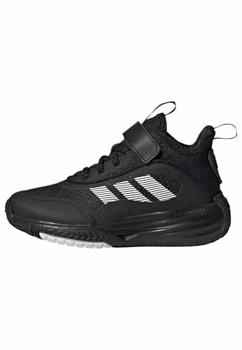 Image of adidas Unisex Kids Ownthegame 3.0 Shoes, Core Black/Cloud White/Core Black, 2 UK