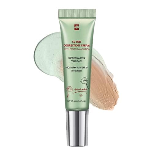 Image of CC Red Correct With Cen-Tella,CC Cream Foundation,Color Correcting Cream,Skin Tone Correcting, Green Concealer For Redness,Balance Skin Tone And Reduce Redness,Suitable For All Skin Types