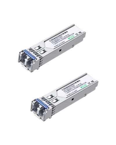 Image of LINOVISION 1.25G SFP Module, 1000Base-LX, 1310nm SMF, up to 20km, Dual LC Fiber, SFP Transceiver for Cisco, D-Link, Supermicro, Netgear, Fortinet, TP-Link and Ubiquiti UNIFI Switches