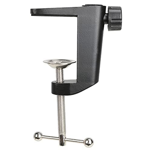 Image of Table Mount Clamp for Mic - Boom Arm Clamp for Microphone Arm Stand with Adjustable Screw, the Maximum Gap is 55mm/2.16in by YOUSHARES