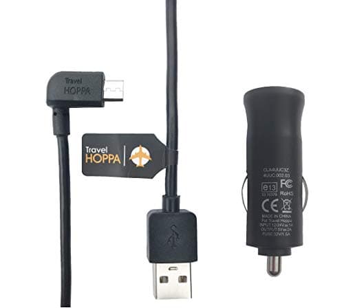 Image of 2A FAST CAR CHARGER FOR TOMTOM - MICRO USB In Car Charger & Data Sync Cable for GPS TomTom Sat Nav - RIGHT ANGLE - GO, GO LIVE, RIDER, Start, Via CE Certified