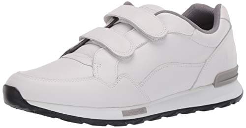 Image of Hush Puppies Women's Jenna 2Strap Jogger Sneakers, White Leather, Numeric_6_Point_5