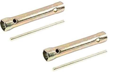 Image of Young Wolf 2Pcs Dual Ended 16mm 18mm Ignition Spark Plug Spanner Wrench Socket Length 15cm