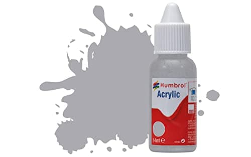Image of Humbrol Acrylic paint No.166 Light Aircraft Grey - Matt, 14ml
