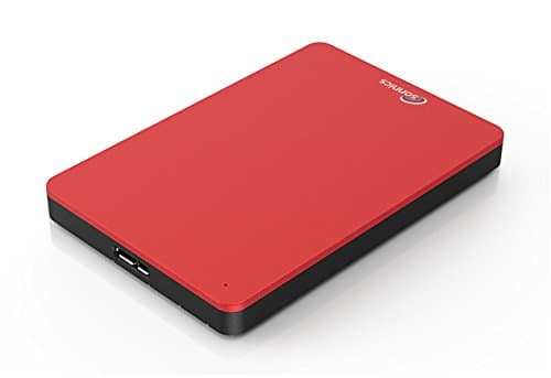 Image of Sonnics 500GB USB 3.0 External Portable Hard Drive for Windows PC, Mac, XBOX ONE & PS4, Red