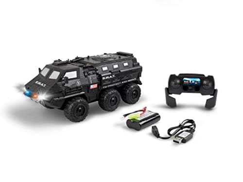 Image of Revell Control 24437 Remote Control Truck S.W.A.T. Tactical Truck With Precise 2.4 GHz Control, 6 Wheel Drive, LED Headlights, Super Tough Chassis, 28cm in length