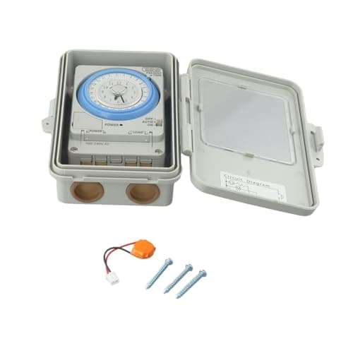 Image of Auratrove 20A Mechanical Timer Switch 24 Hour Programmable Switch for Water Heater Street Lamp Irrigation Office Power Auto Control AC100-250V