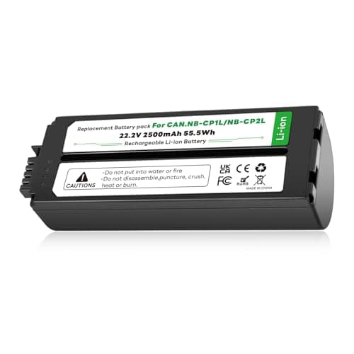 Image of OHZHAO High-Capacity Replacement Battery NB-CP2L NB-CP1L 2500mAh for Canon Selphy photo printers CP1500, CP1300, CP1200, CP910, CP900, CP820, CP810, CP800, CP520, CP510, CP500, CP100