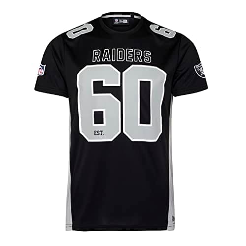 Image of New Era Las Vegas Raiders NFL Established Number Mesh Tee Black T-Shirt