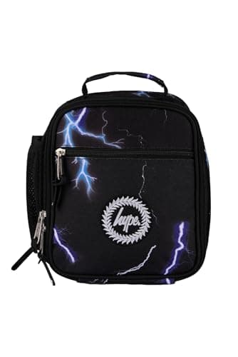 Image of hype Black Lightning Print Lunch Bag