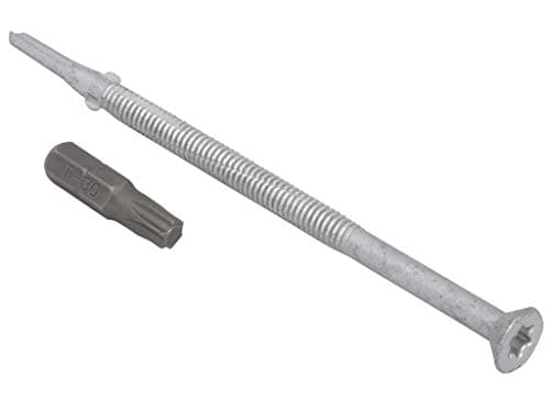 Image of TechFast Heavy Duty Timber to Steel Roofing Screws | 5.5 x 109mm | Elementech | Bag 50