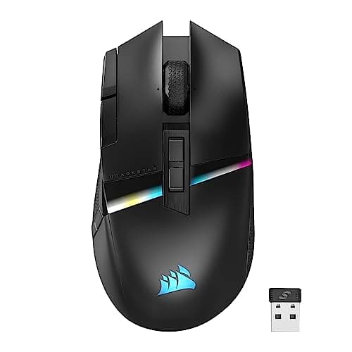 Image of Corsair DARKSTAR WIRELESS MMO/MOBA Gaming Mouse - 26,000 DPI - 15 Programmable Buttons - Strain-Reducing Design - Long Battery Life - Black